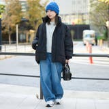 撥水モンスター中綿ジャケット（ショート丈） | coen【women】 | 詳細画像17 