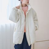 OFF WHITE | 撥水モンスター中綿ジャケット(ミドル丈) | coen【women】