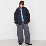 ノーカラー撥水キルティングブルゾン オーバーサイズ  | coen【women】 | 詳細画像16 