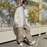 ノーカラー撥水キルティングブルゾン オーバーサイズ  | coen【women】 | 詳細画像2 