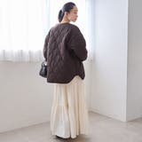 ノーカラー撥水キルティングブルゾン オーバーサイズ  | coen【women】 | 詳細画像22 