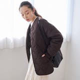 ノーカラー撥水キルティングブルゾン オーバーサイズ  | coen【women】 | 詳細画像24 