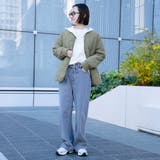 ノーカラー撥水キルティングブルゾン オーバーサイズ  | coen【women】 | 詳細画像29 