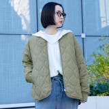 ノーカラー撥水キルティングブルゾン オーバーサイズ  | coen【women】 | 詳細画像30 