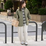 ノーカラー撥水キルティングブルゾン オーバーサイズ  | coen【women】 | 詳細画像32 