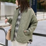 ノーカラー撥水キルティングブルゾン オーバーサイズ  | coen【women】 | 詳細画像33 