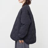 ノーカラー撥水キルティングブルゾン オーバーサイズ  | coen【women】 | 詳細画像39 