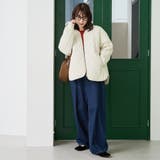 ノーカラー撥水キルティングブルゾン オーバーサイズ  | coen【women】 | 詳細画像8 