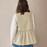 ペプラムジップベスト | coen【women】 | 詳細画像8