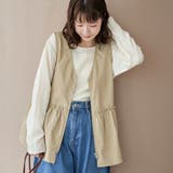 ペプラムジップベスト | coen【women】 | 詳細画像9