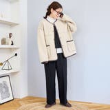 リバーシブル ノーカラーコーデュロイブルゾン | coen【women】 | 詳細画像10 