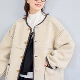 リバーシブル ノーカラーコーデュロイブルゾン | coen【women】 | 詳細画像11 