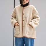 リバーシブル ノーカラーコーデュロイブルゾン | coen【women】 | 詳細画像24 