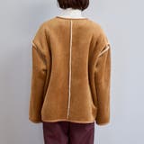 リバーシブル ノーカラーコーデュロイブルゾン | coen【women】 | 詳細画像28 