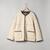 リバーシブル ノーカラーコーデュロイブルゾン | coen【women】 | 詳細画像45 