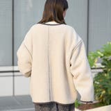 リバーシブル ノーカラーコーデュロイブルゾン | coen【women】 | 詳細画像6 