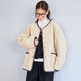 リバーシブル ノーカラーコーデュロイブルゾン | coen【women】 | 詳細画像9 