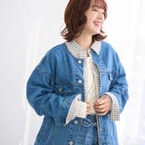 ノーカラーデニムジャケット | coen【women】 | 詳細画像15 