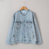 ノーカラーデニムジャケット | coen【women】 | 詳細画像18 