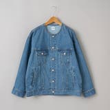 ノーカラーデニムジャケット | coen【women】 | 詳細画像31 