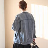 ノーカラーデニムジャケット | coen【women】 | 詳細画像5 