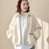 ダンボール襟付きブルゾン【インフルエンサー紹介アイテム】 | coen【women】 | 詳細画像1 