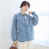 ナッピングデニムシャツジャケット | coen【women】 | 詳細画像4 