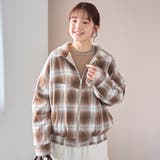 リバーシブルチェックブルゾン（ナチュラル） | coen【women】 | 詳細画像8 