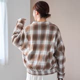 リバーシブルチェックブルゾン（ナチュラル） | coen【women】 | 詳細画像9 