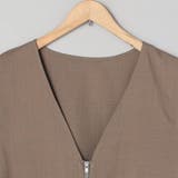 リネンライク ペプラムジップベスト | coen【women】 | 詳細画像14