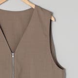 リネンライク ペプラムジップベスト | coen【women】 | 詳細画像15