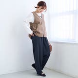 リネンライク ペプラムジップベスト | coen【women】 | 詳細画像8