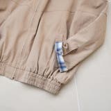 リバーシブルチェックブルゾン（ベージュ） | coen【women】 | 詳細画像3 