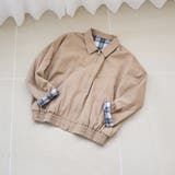 BEIGE | リバーシブルチェックブルゾン（ベージュ） | coen【women】