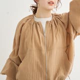 シアーギャザージップブルゾン | coen【women】 | 詳細画像12 