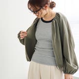 シアーギャザージップブルゾン | coen【women】 | 詳細画像22 