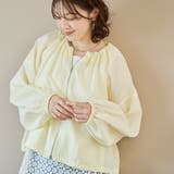 CREAM | シアーギャザージップブルゾン | coen【women】