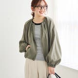 OLIVE | シアーギャザージップブルゾン | coen【women】