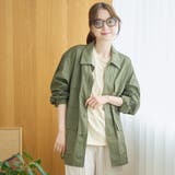 コットンリップストップ サファリジャケット | coen【women】 | 詳細画像17 