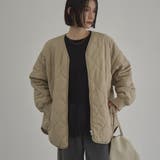 【定番】ノーカラー撥水キルティングブルゾン(WEB限定カラーあり インフルエンサ… | coen【women】 | 詳細画像20