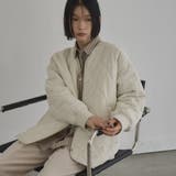 OFF WHITE | 【定番】ノーカラー撥水キルティングブルゾン(WEB限定カラーあり インフルエンサ… | coen【women】