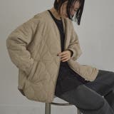 BEIGE | 【定番】ノーカラー撥水キルティングブルゾン(WEB限定カラーあり インフルエンサ… | coen【women】