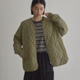 OLIVE | 【定番】ノーカラー撥水キルティングブルゾン(WEB限定カラーあり インフルエンサ… | coen【women】