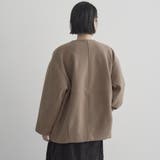 ライトメルトン ノーカラーミドルコート | coen【women】 | 詳細画像13