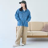 オーバーサイズ コーデュロイカラーデニムカバーオールジャケット | coen【women】 | 詳細画像10