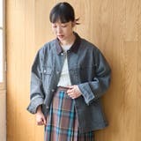 オーバーサイズ コーデュロイカラーデニムカバーオールジャケット | coen【women】 | 詳細画像7
