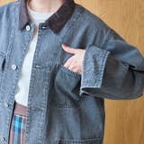 オーバーサイズ コーデュロイカラーデニムカバーオールジャケット | coen【women】 | 詳細画像9
