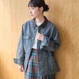 DK.GRAY | オーバーサイズ コーデュロイカラーデニムカバーオールジャケット | coen【women】