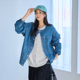 デニムノーカラージャケット | coen【women】 | 詳細画像14
