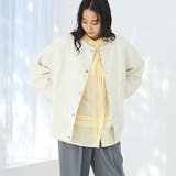 OFF WHITE | デニムノーカラージャケット | coen【women】